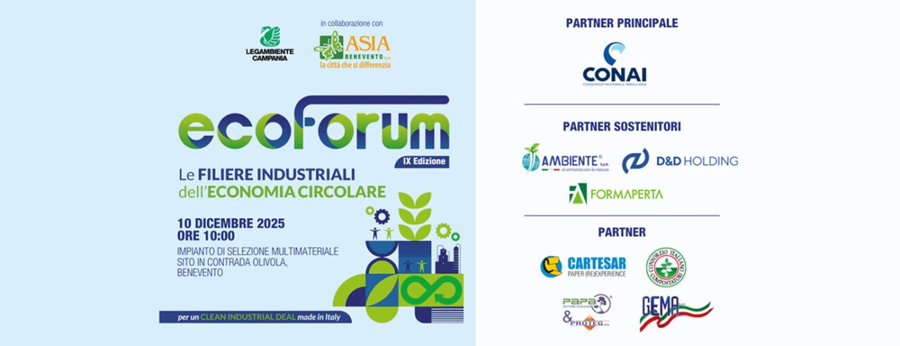 Ecoforum & Comuni Ricicloni in Campania: Ambiente S.p.A. e Legambiente Campania quale solida partnership per la diffusione delle corrette pratiche ambientali